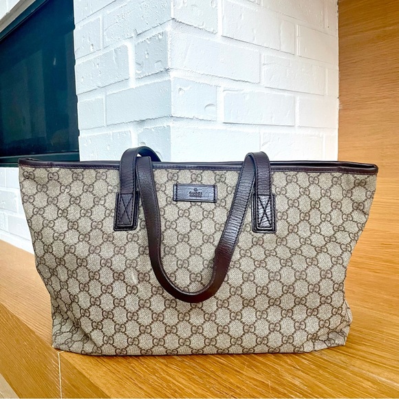 Gucci Authenticated GG Monogram Canvas Shoulder / Tote Bag - Picture 1 of 15